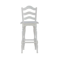 Magnolia Manor - Ladderback Swivel Bar Stool - Antique White