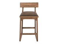 Balam - 30" Barstool (Set of 2) - Light Brown / Dark Brown
