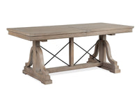 Paxton Place - Extendable Trestle Dining Table Set