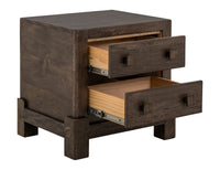 Dark Atenas - 2-Drawer Nightstand - Brown