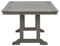 Visola - Gray - RECT Dining Table w/Umb OPT