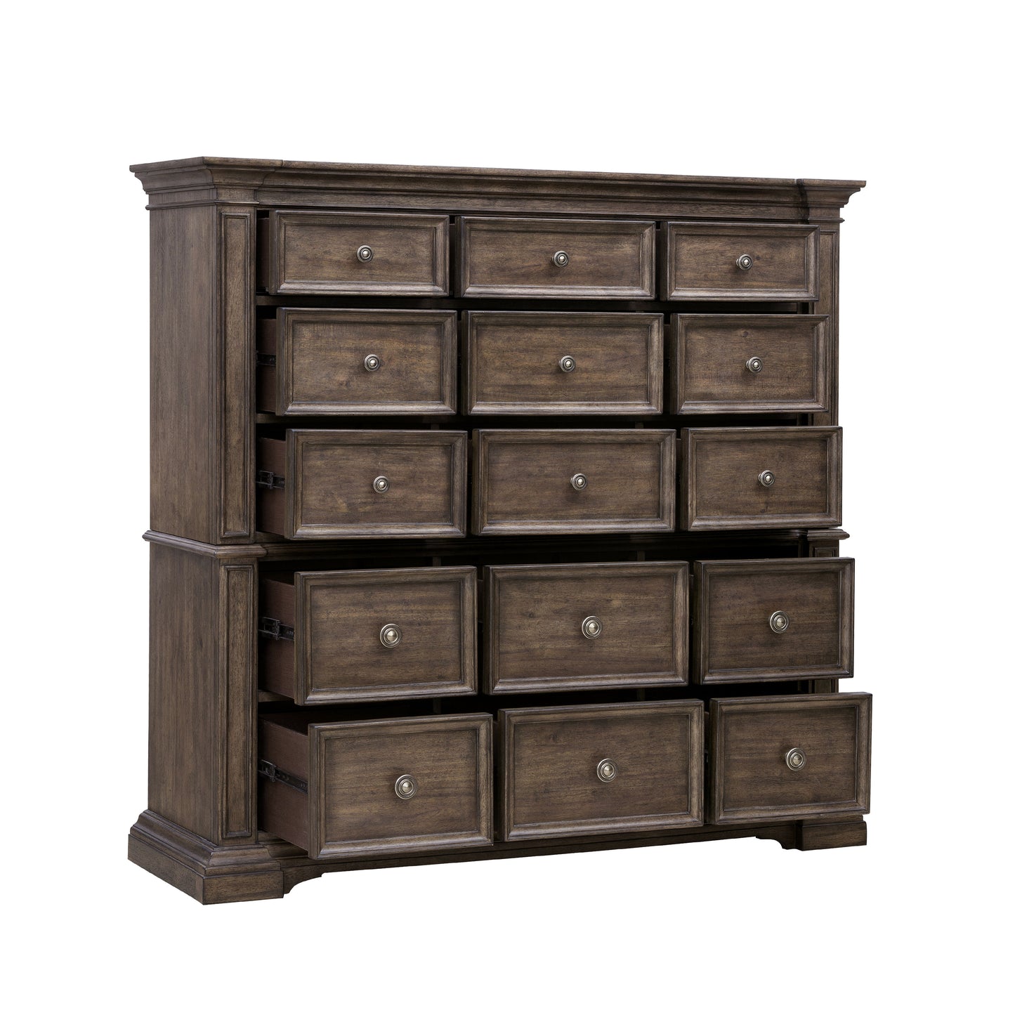 Woodbury - 15-Drawer Master Chest - Cowboy Boots Brown