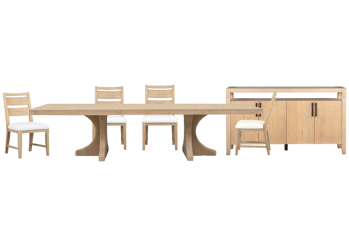 Somerset - Extendable Trestle Dining Table Set