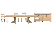 Somerset - Extendable Trestle Dining Table Set