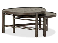 Hadleigh - Shaped Nesting Cocktail Table Set