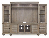 Calistoga - Rustic Entertainment Wall - Dovetail Gray