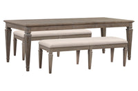Lancaster - 3 Piece Extendable Rectangular Dining Table Set