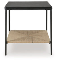 Minrich - Black / Natural - Accent Table