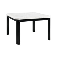 Francesca - 5 Piece Square Counter Dining Set (Table & Four Chairs) - White Marble