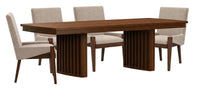 Reena - Extendable Trestle Dining Table Set