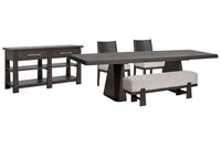 Tauren - 5 Piece Extendable Double Pedestal Dining Table Set