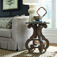 Tinley Park - Round Accent End Table - Dove Tail Gray