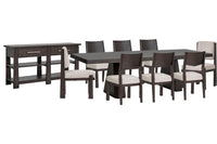 Tauren - 10 Piece Extendable Double Pedestal Dining Table Set