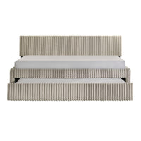 Arden - Twin Daybed With Trundle - Corduroy Beige