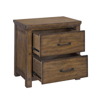 Cambridge - 2-Drawer Nightstand with USB - Brown