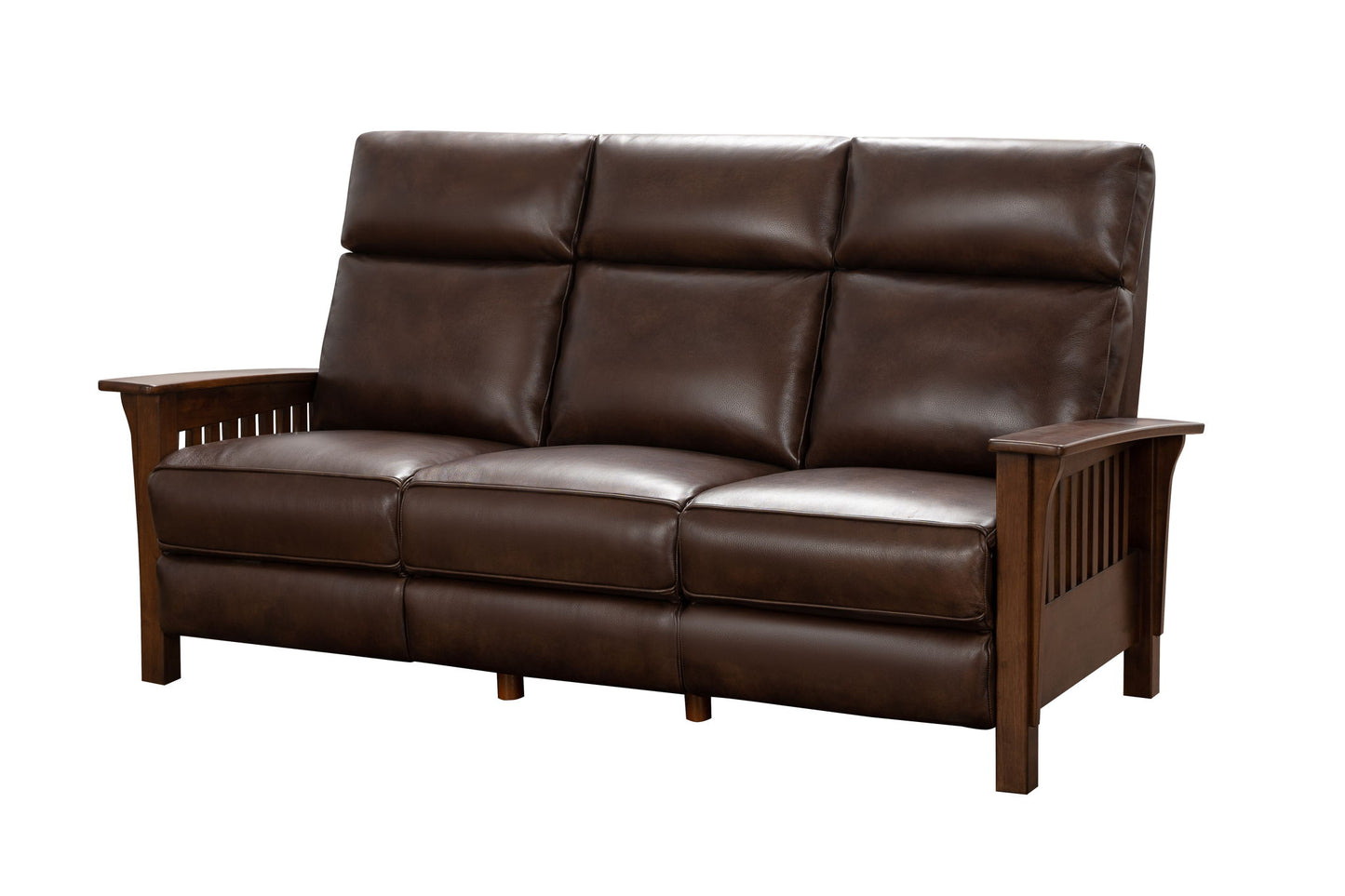 Artisan - Sofa-Recliner With Power, Power Headrest - Dark Brown