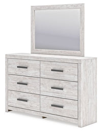 Cayboni - Whitewash - Dresser And Mirror