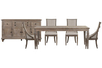 Lancaster - 6 Piece Extendable Rectangular Dining Table Set