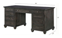 Sutton Place - Executive Desk - Weathered Charcoal