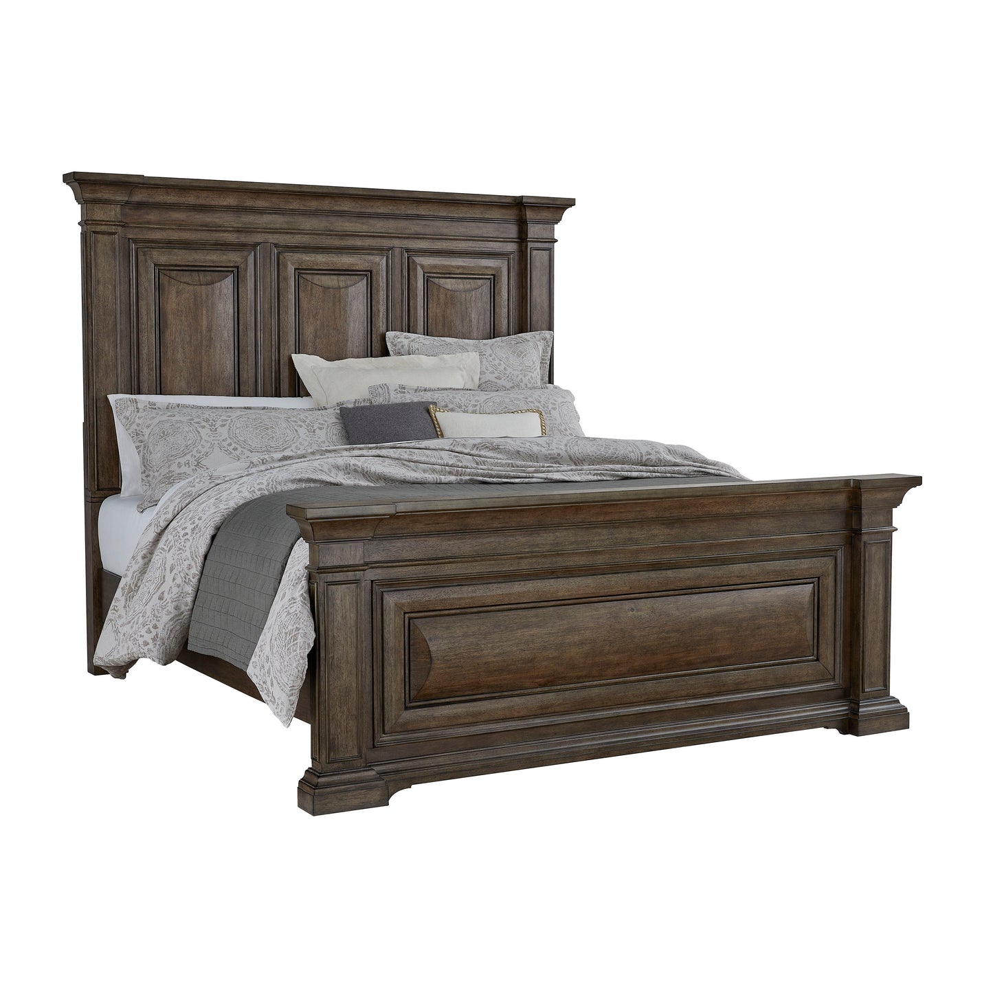 Woodbury - Queen Panel Bed - Cowboy Boots Brown