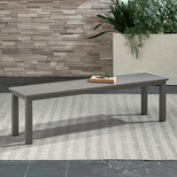 Plantation Key - Outdoor Dining Bench - Granite