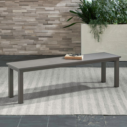 Plantation Key - Outdoor Dining Bench - Granite