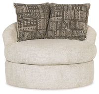 Soletren - Swivel Accent Chair - Stone