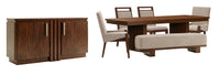 Reena - Extendable Trestle Dining Table Set