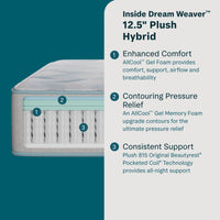 Peaceful Morning - 12.5" Hybrid Plush Mattress