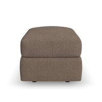 Chevy - Fabric Ottoman Pouf - Brown