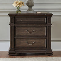 Provence Park - Nightstand With Charging Station - Brown