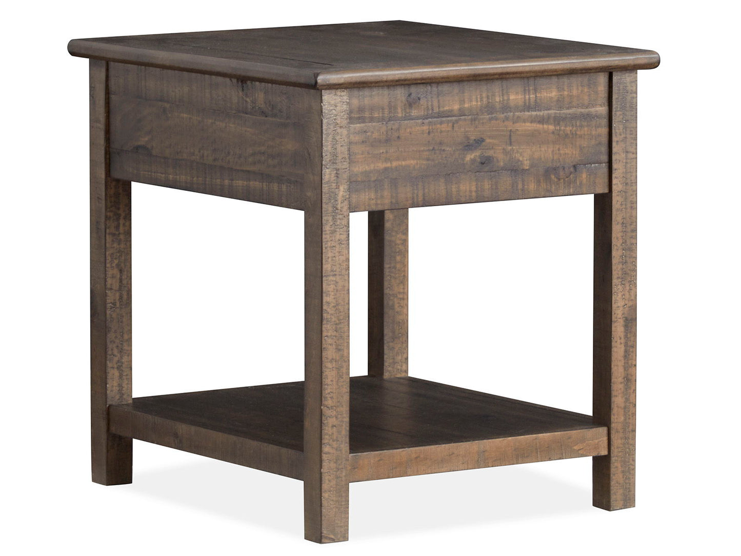 Smithton - Rectangular End Table - Homestead Brown