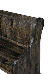 Bellamy - Bench With Back - Peppercorn