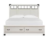 Harper Springs - Complete Panel Storage Bed With Metal Headboard