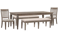 Lancaster - 5 Piece Extendable Rectangular Dining Table Set