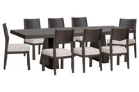 Tauren - 9 Piece Extendable Double Pedestal Dining Table Set
