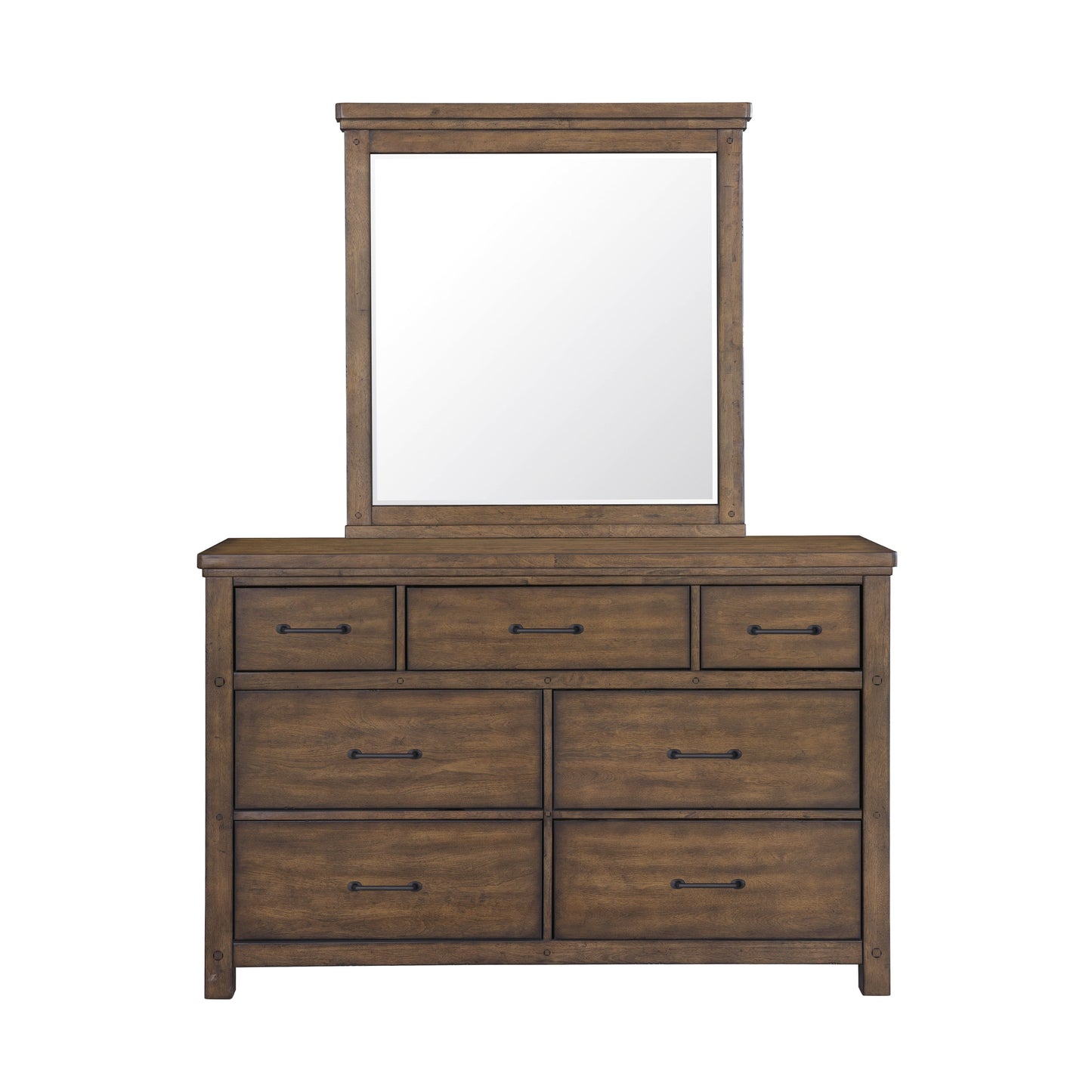 Cambridge - Beveled Dresser Mirror - Brown