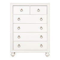 Bella White - 6-Drawer Chest - White