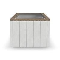 Melody - Rectangular Coffee Table With Casters - White