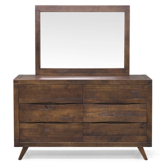 Pasco - Dresser And Mirror - Brown