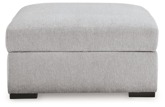 Gabyleigh - Nickel - Ottoman With Storage