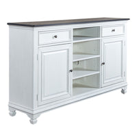 Allyson Park - 68" Highboy TV Console - White