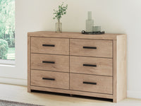 Sanginlane - Tan - Six Drawer Dresser