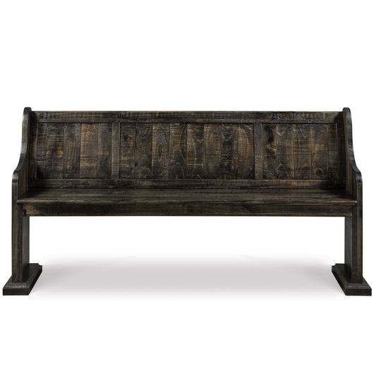 Bellamy - Bench With Back - Peppercorn