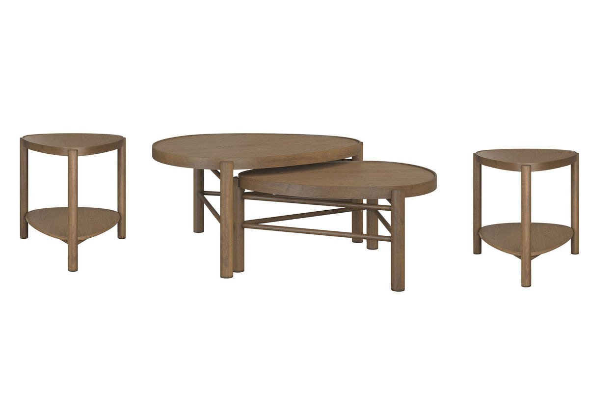 Hadleigh Brown - Nesting Cocktail Table Set