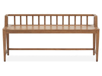Lindon - Arm Bench With Low Back - Light Brown