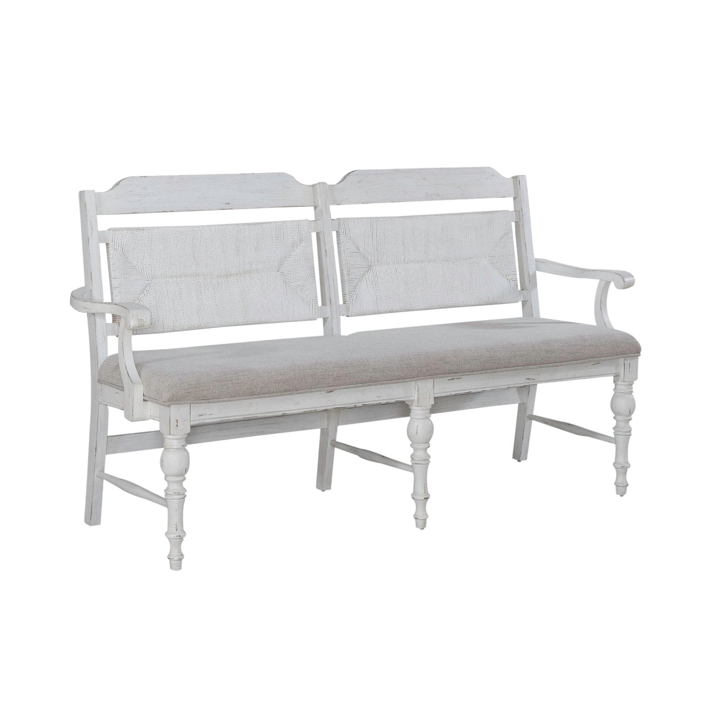 River Place - Panel Back Bench (RTA) - White