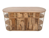 Balam - Kitchen Island With 2 Drawer & 4 Door - Light Brown