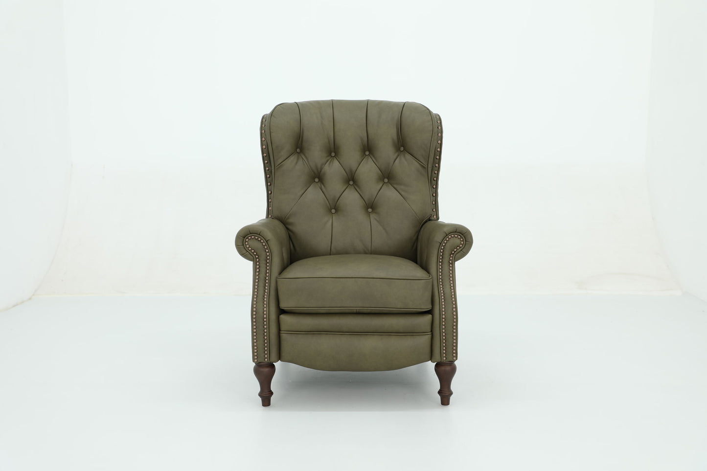 Kendall - Recliner Push Thru The Arm - Oasis-Olive