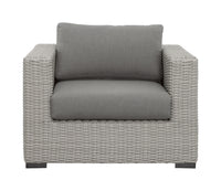 Blakley - Outdoor Lounge Chair (Set of 2) With Half-Round Wicker - Gray